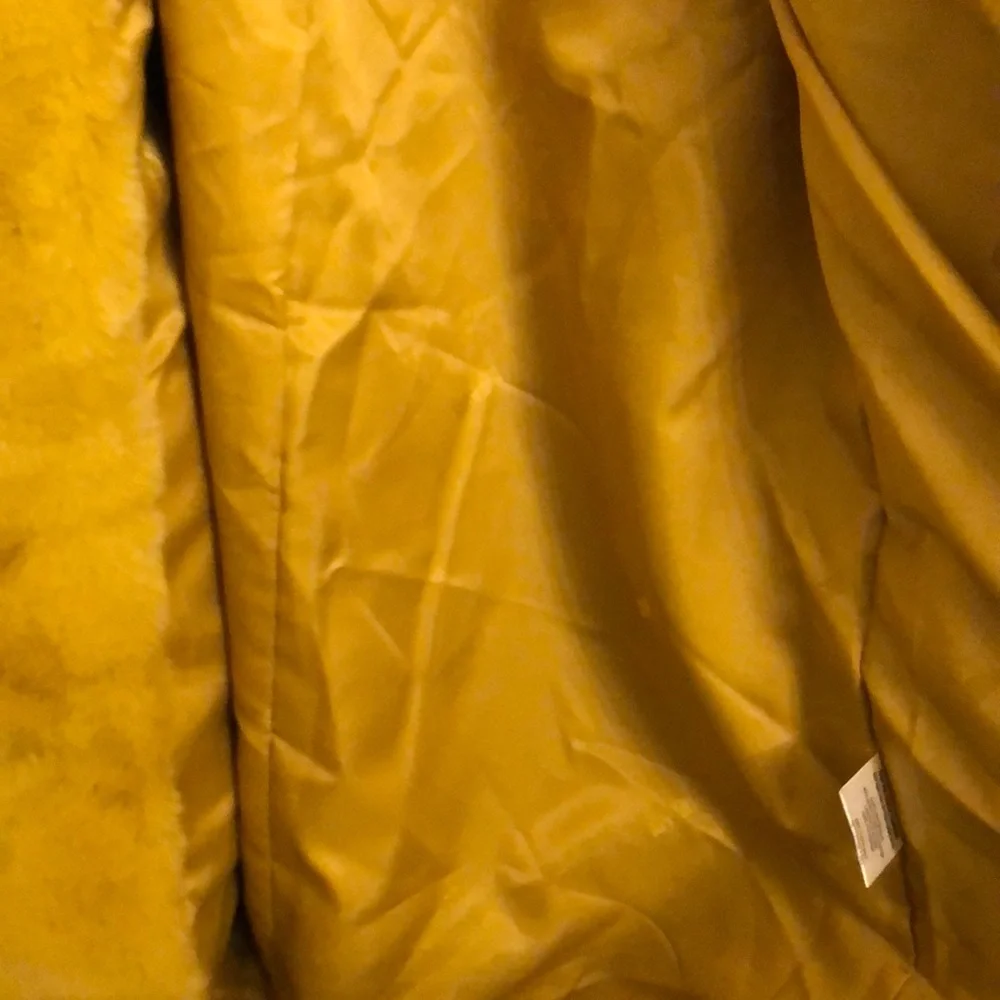 New Apparis Eloise Faux-Fur Coat, Yellow - Picture 7 of 9